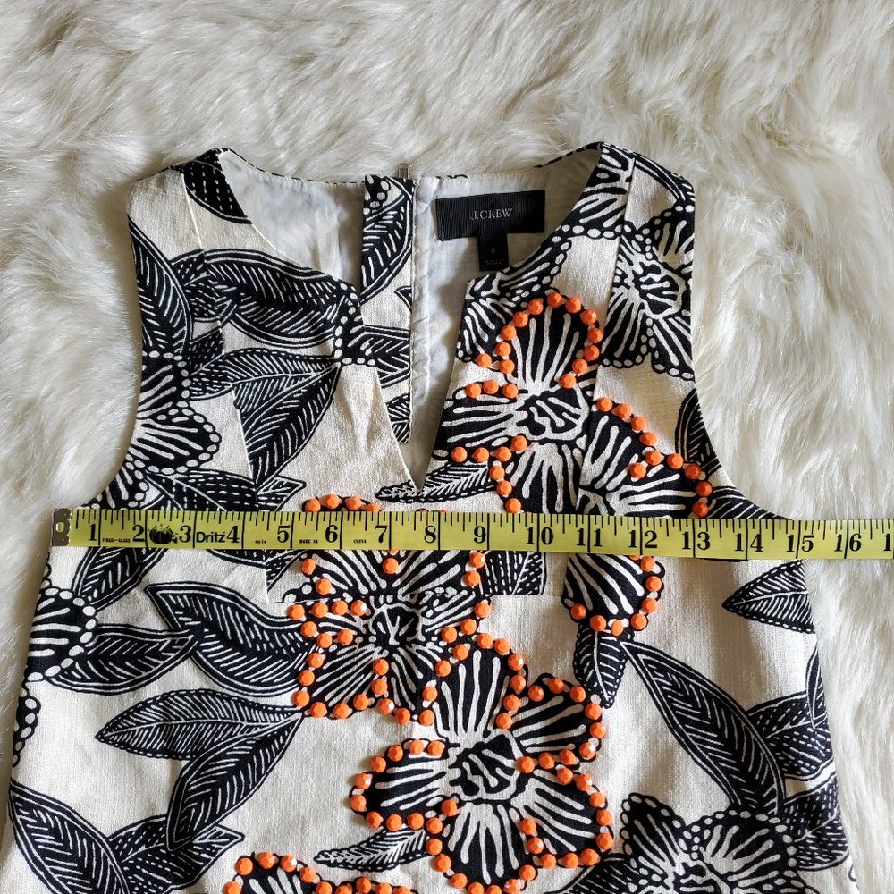 J. Crew Notched Shell Polynesian Floral Size 0 EUC - Picture 15 of 16